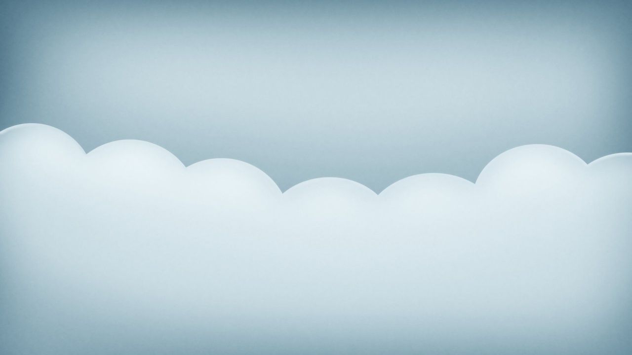 white abstract shapes blue gradient background
