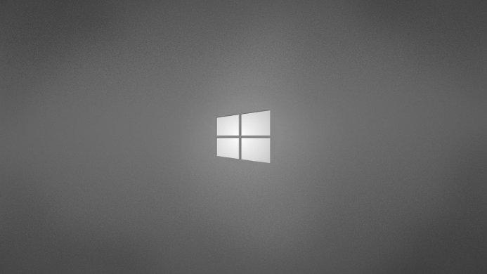 The Windows logo on a gray background