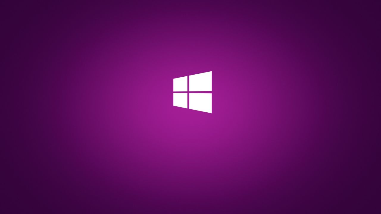 Windows logo on a purple background