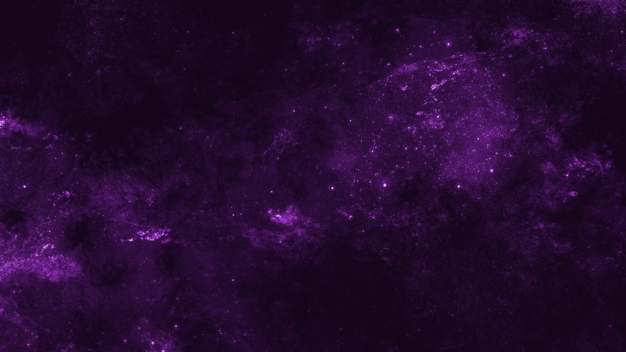 Purple space nebula with stars