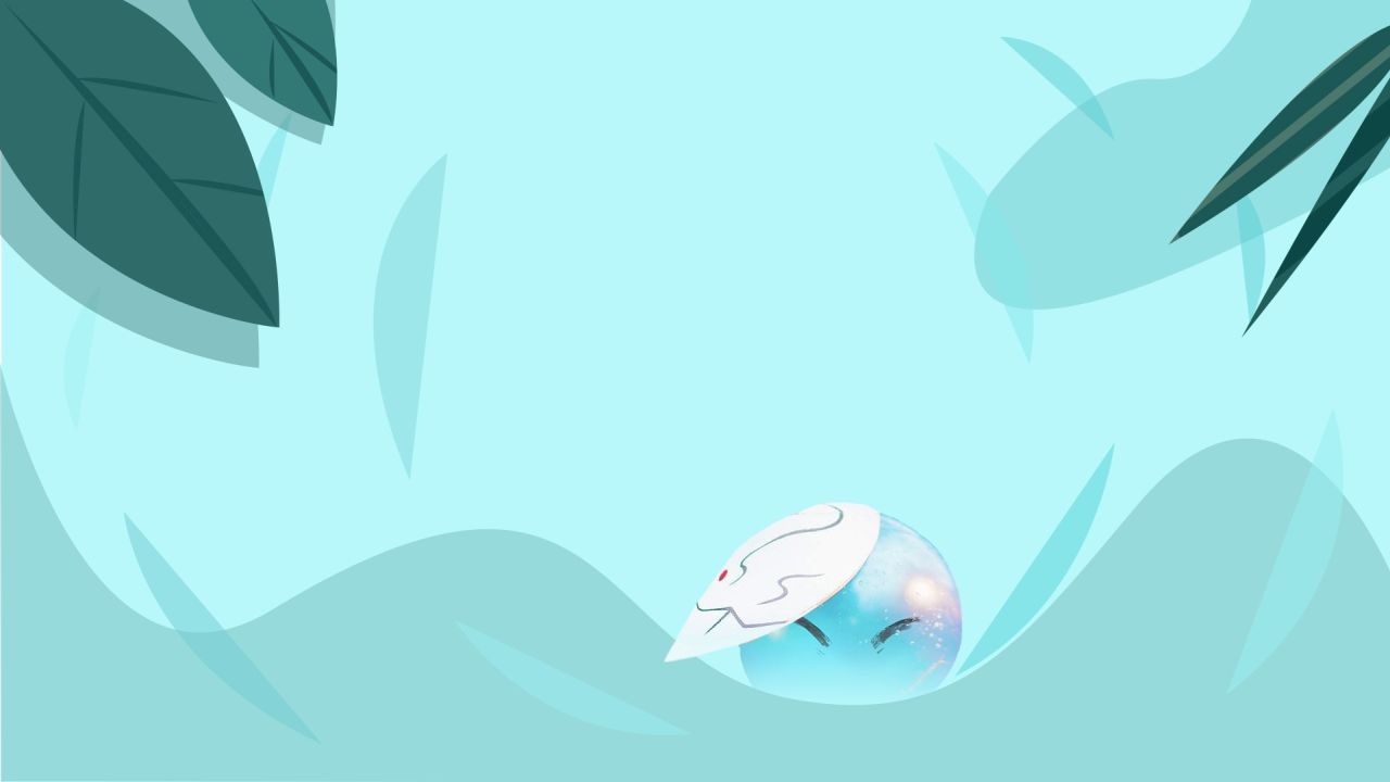 Rimuru Tempest slime wearing a white mask
