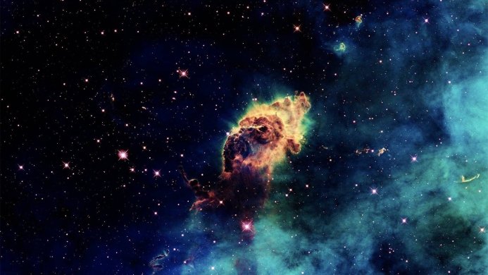 A vibrant nebula surrounded by stars in deep space