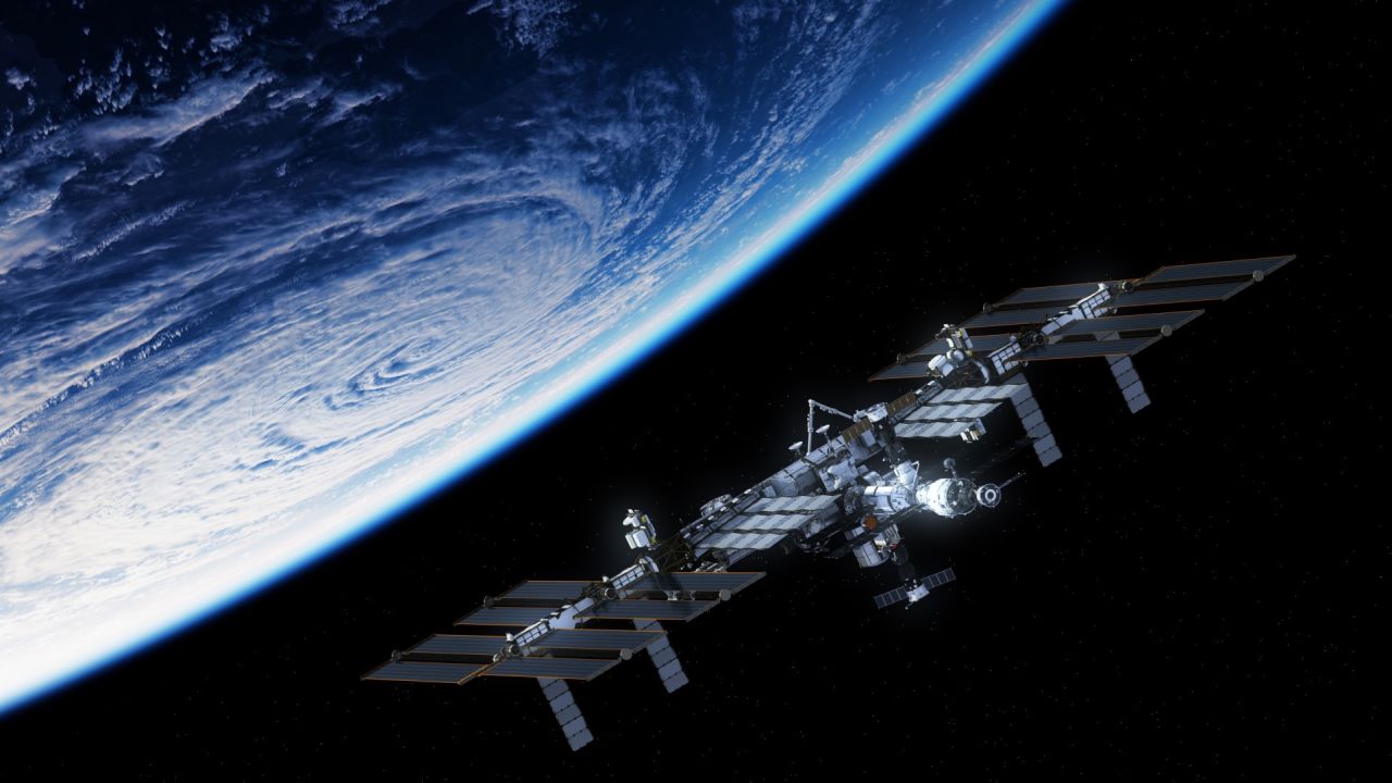 International Space Station orbiting Earth