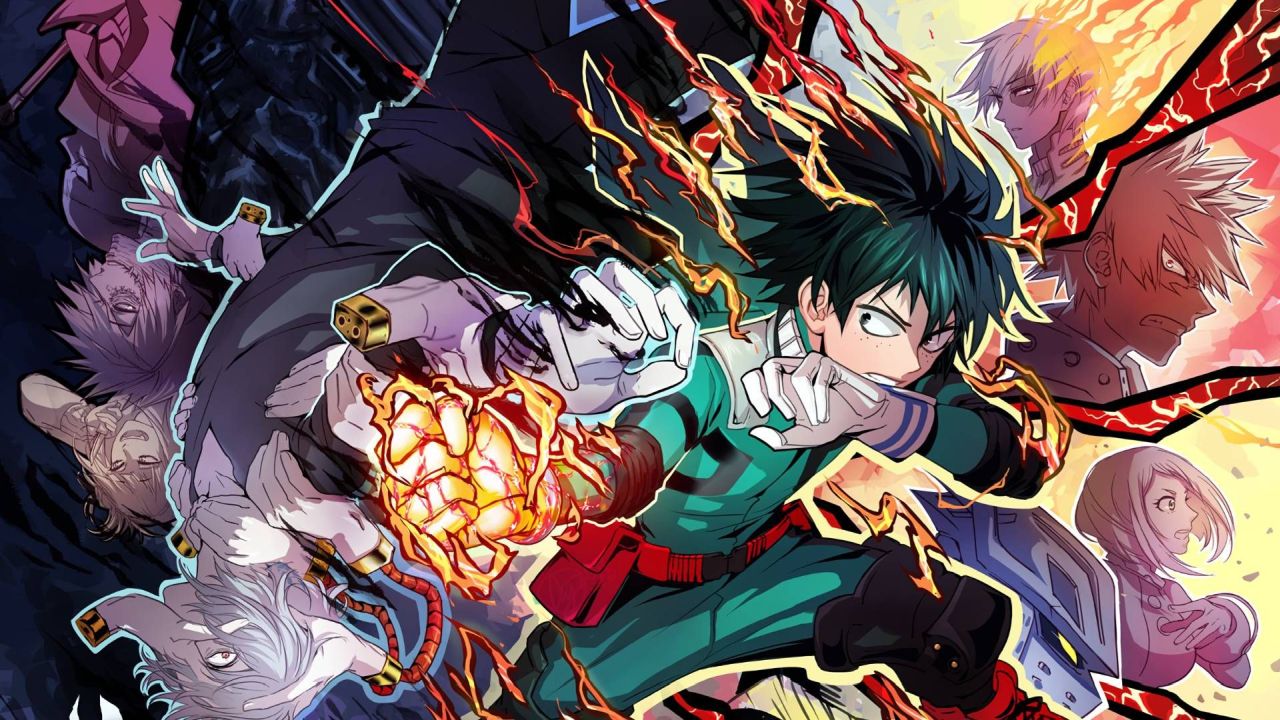 Izuku Midoriya My Hero Academia characters battle