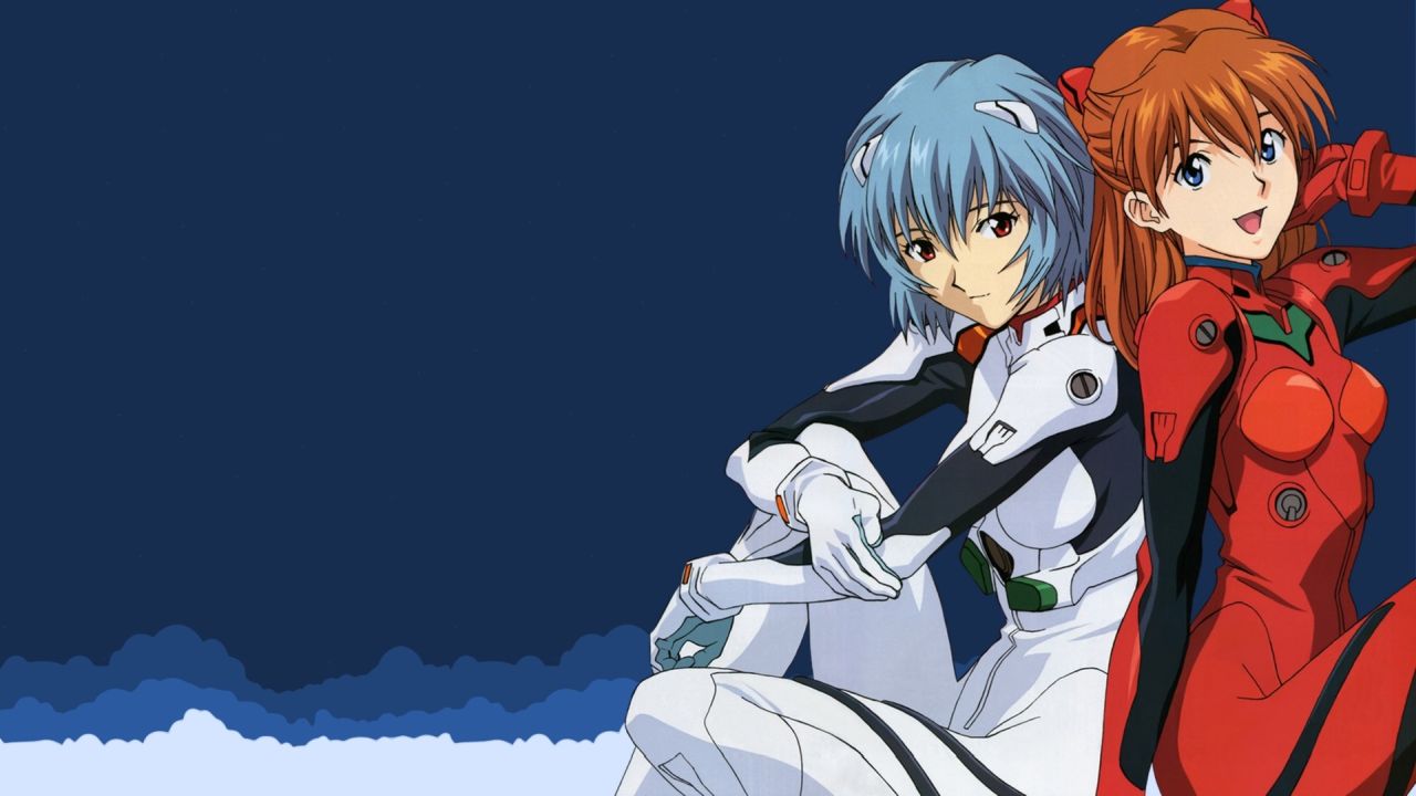 Rei Ayanami Asuka Langley Soryu in plugsuits