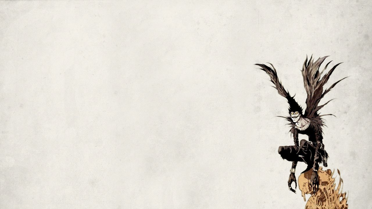 Ryuk from Death Note crouching