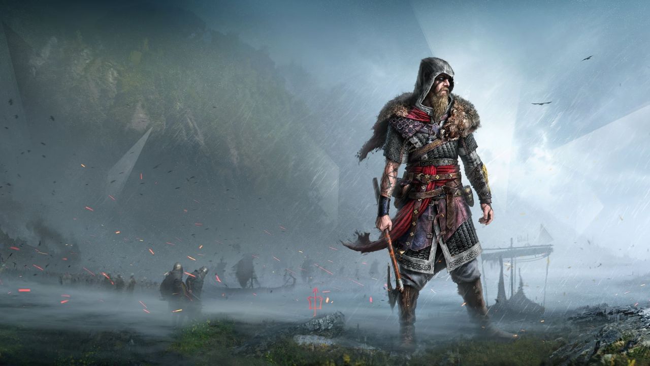 Eivor from Assassin's Creed Valhalla with axe