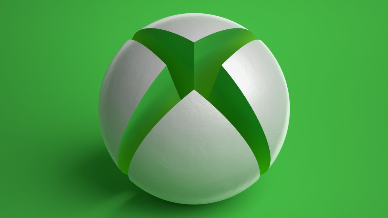 White Xbox logo sphere on green background