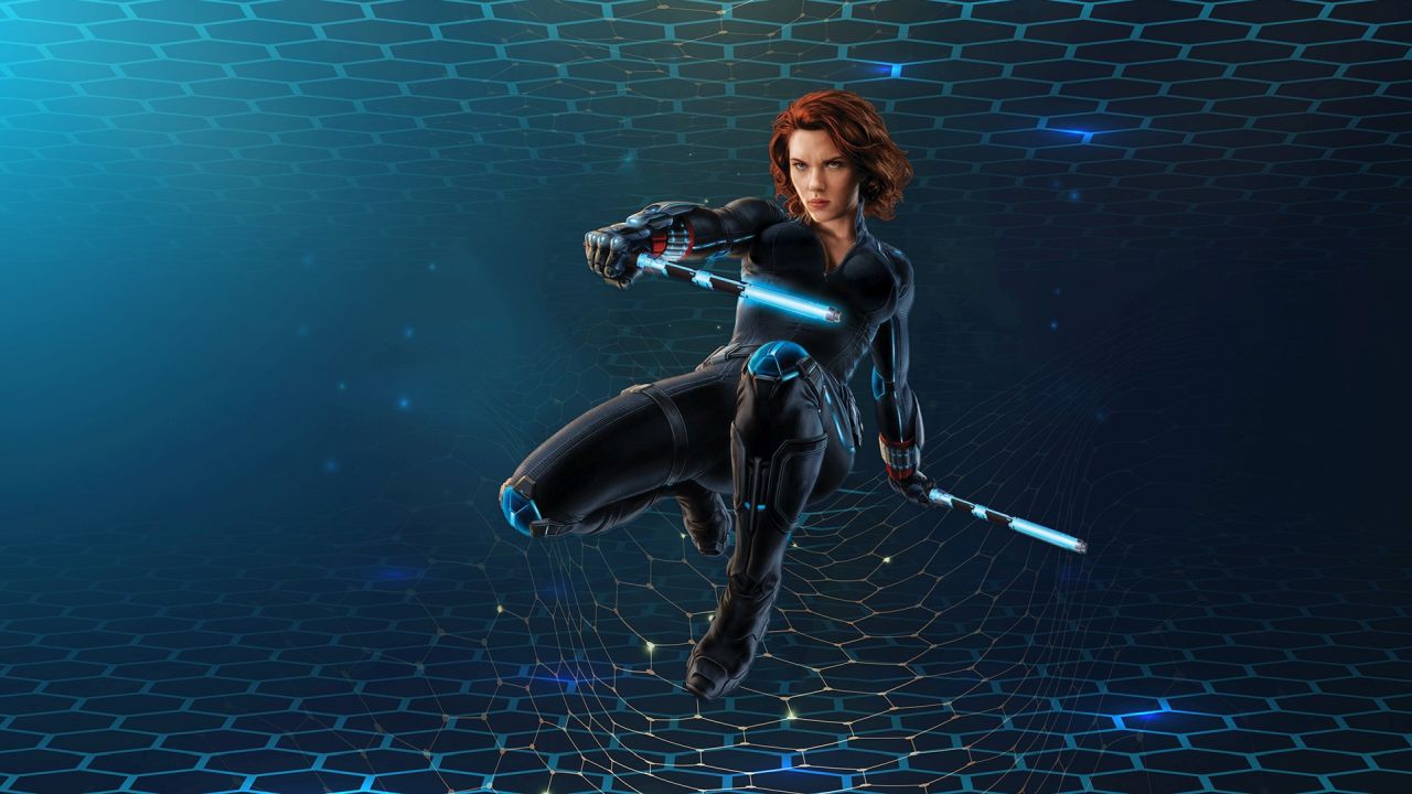 Black Widow action pose