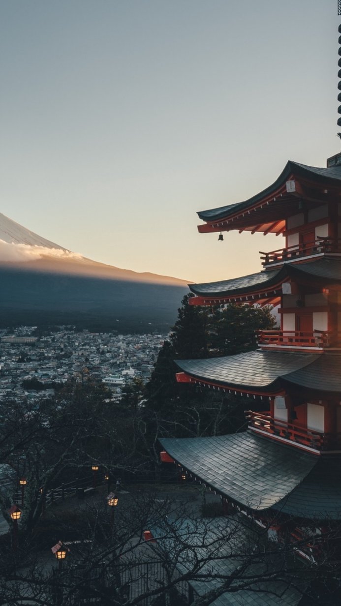 Chureito Pagoda with Mount Fuji in the background, a beautiful Japanese landmark
