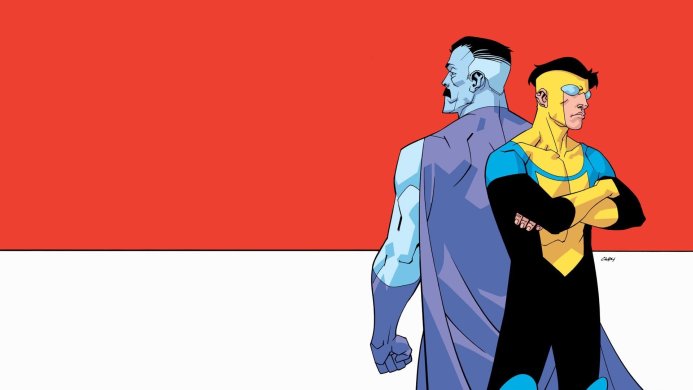 Omni-Man and Invincible, characters from the Invincible comic book series