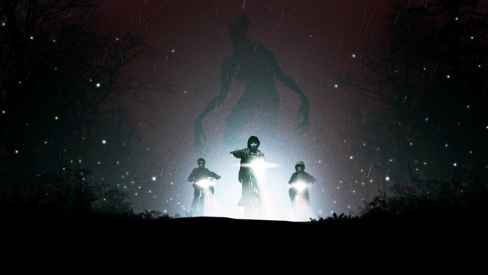 Stranger Things characters facing the Demogorgon in a dark, ominous scene