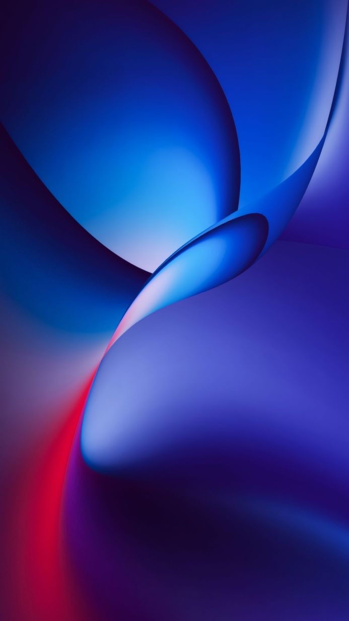 Abstract image with blue and red gradient shapes