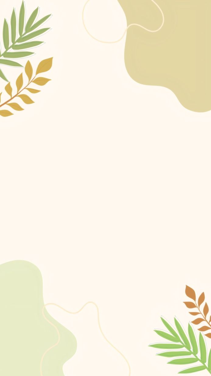 Abstract background with leaves and organic shapes in pastel colors