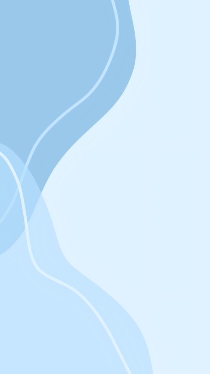 Abstract light blue curved shapes on a white background