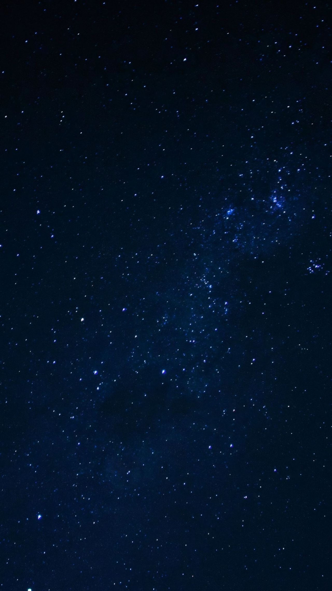 Deep blue night sky filled with countless stars
