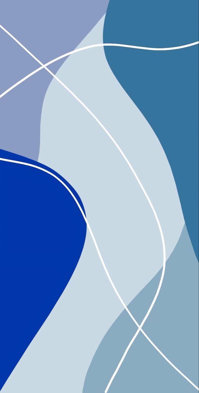 Abstract background with blue shapes and white lines