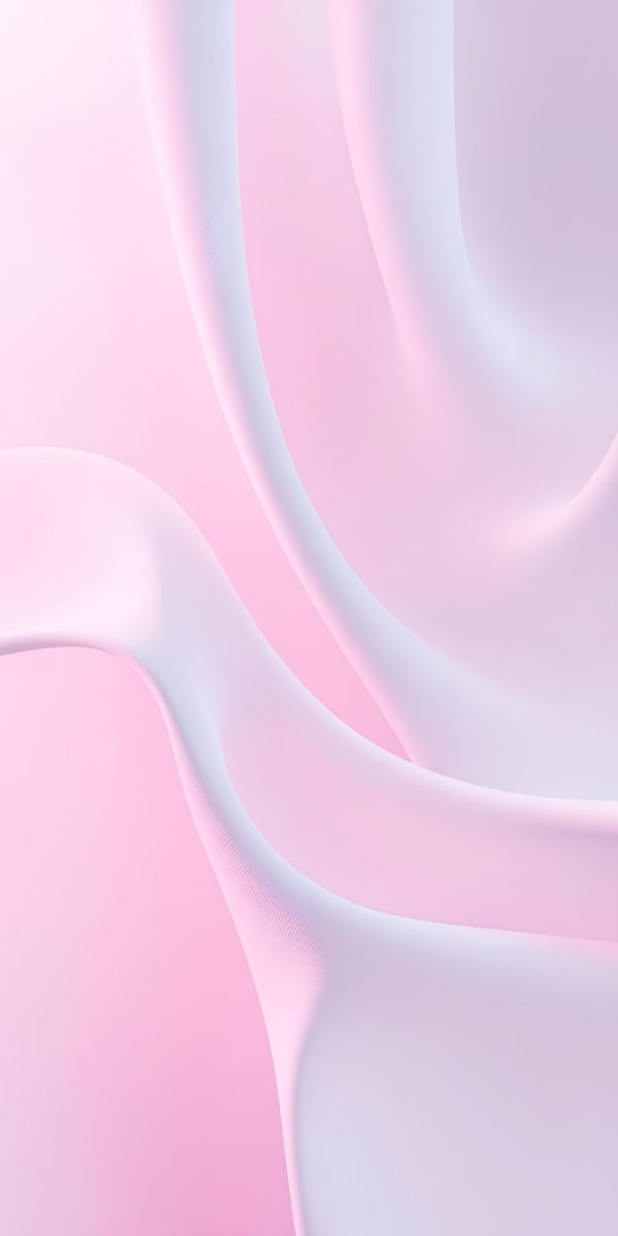 Abstract image of flowing pastel pink and lavender waves