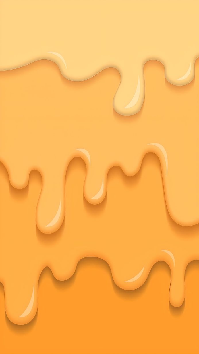 Dripping honey background in shades of yellow and orange