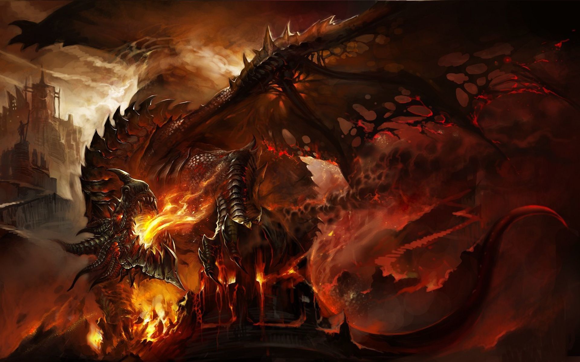 fire dragon HD wallpapers backgrounds