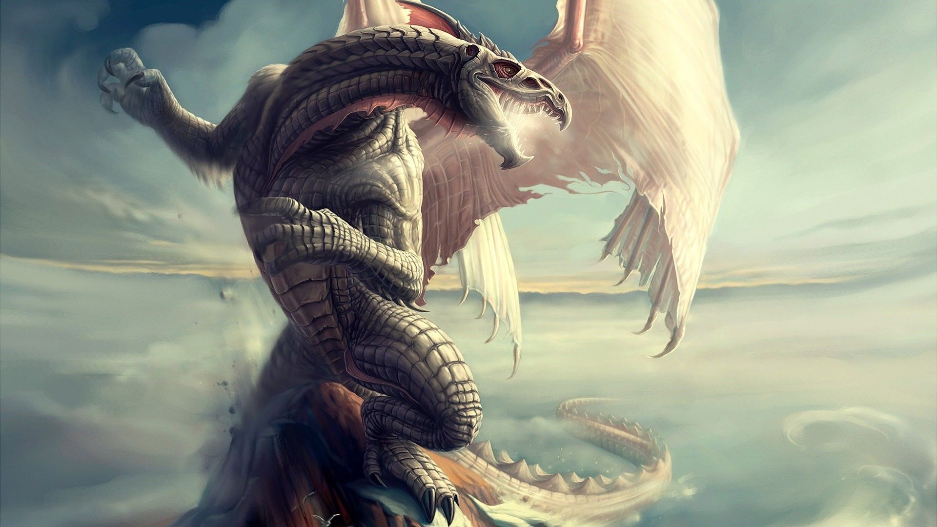 cool 3d dragon desktop background