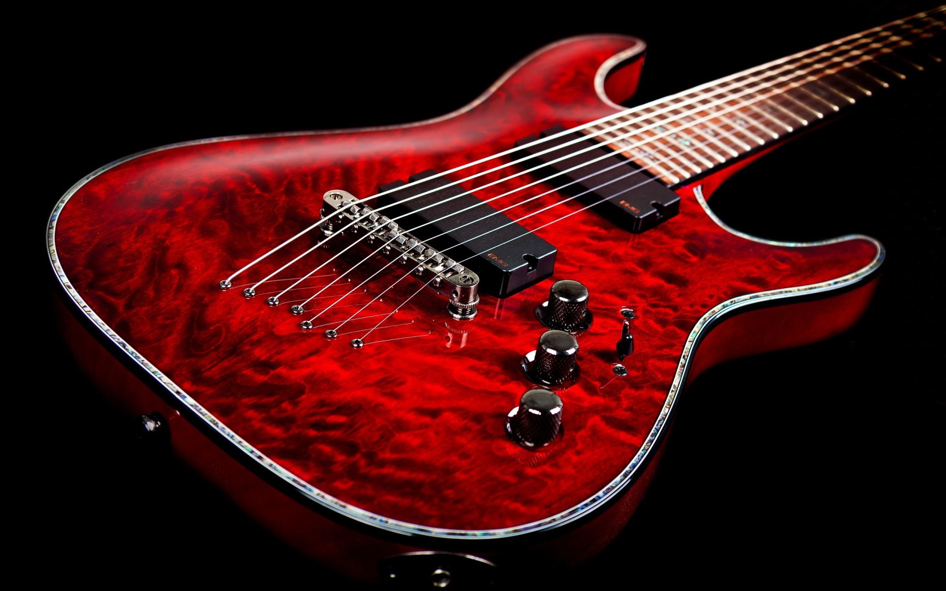 Electric Guitar red, Free Desktop Wallpaper