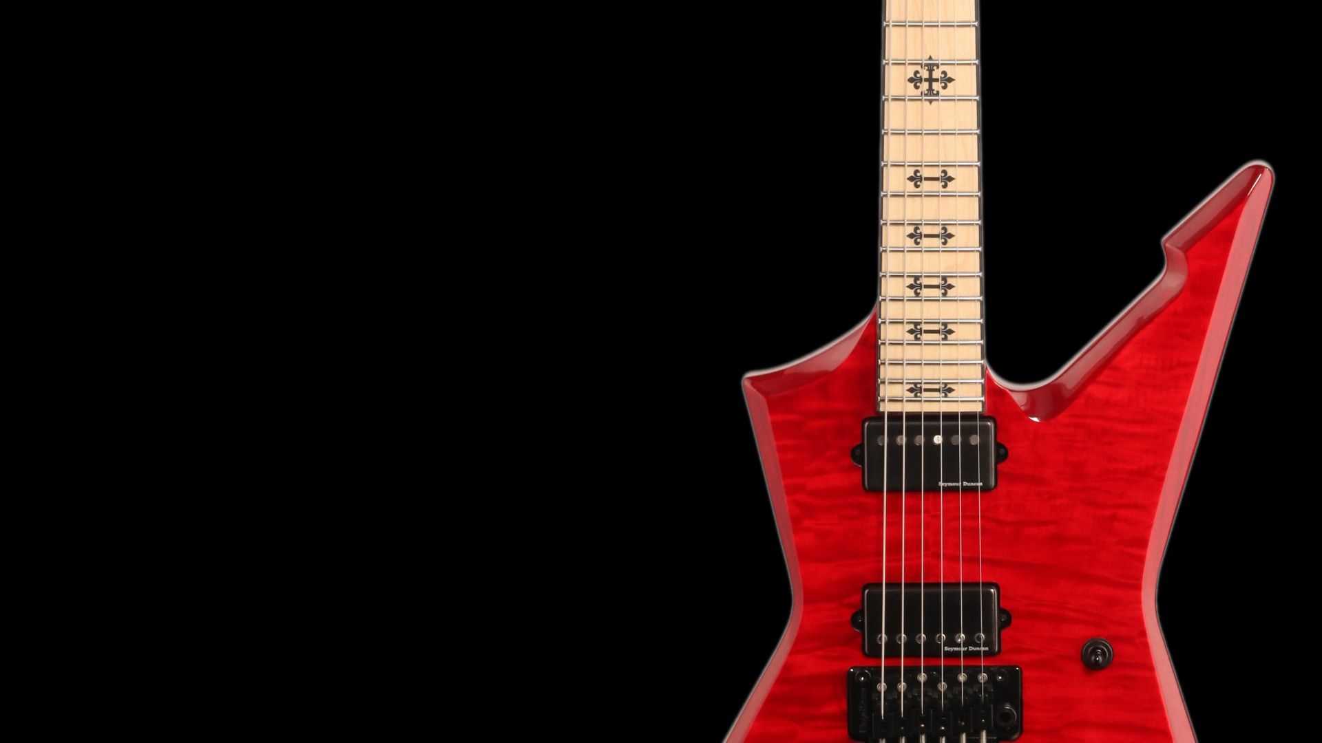 Electric Guitar red, Computer Wallpaper