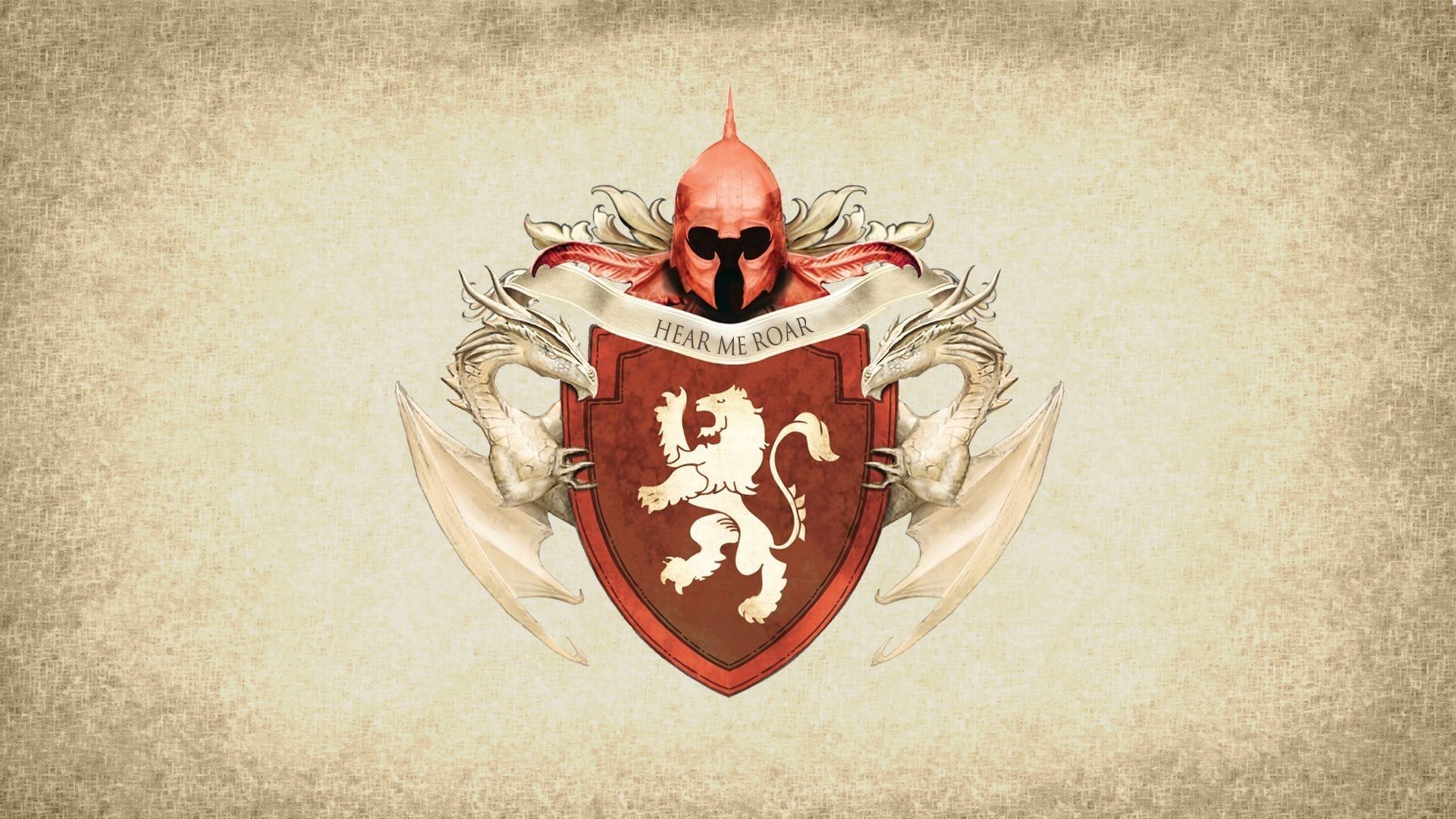Game of Thrones Red Sigil Lannister House Banner