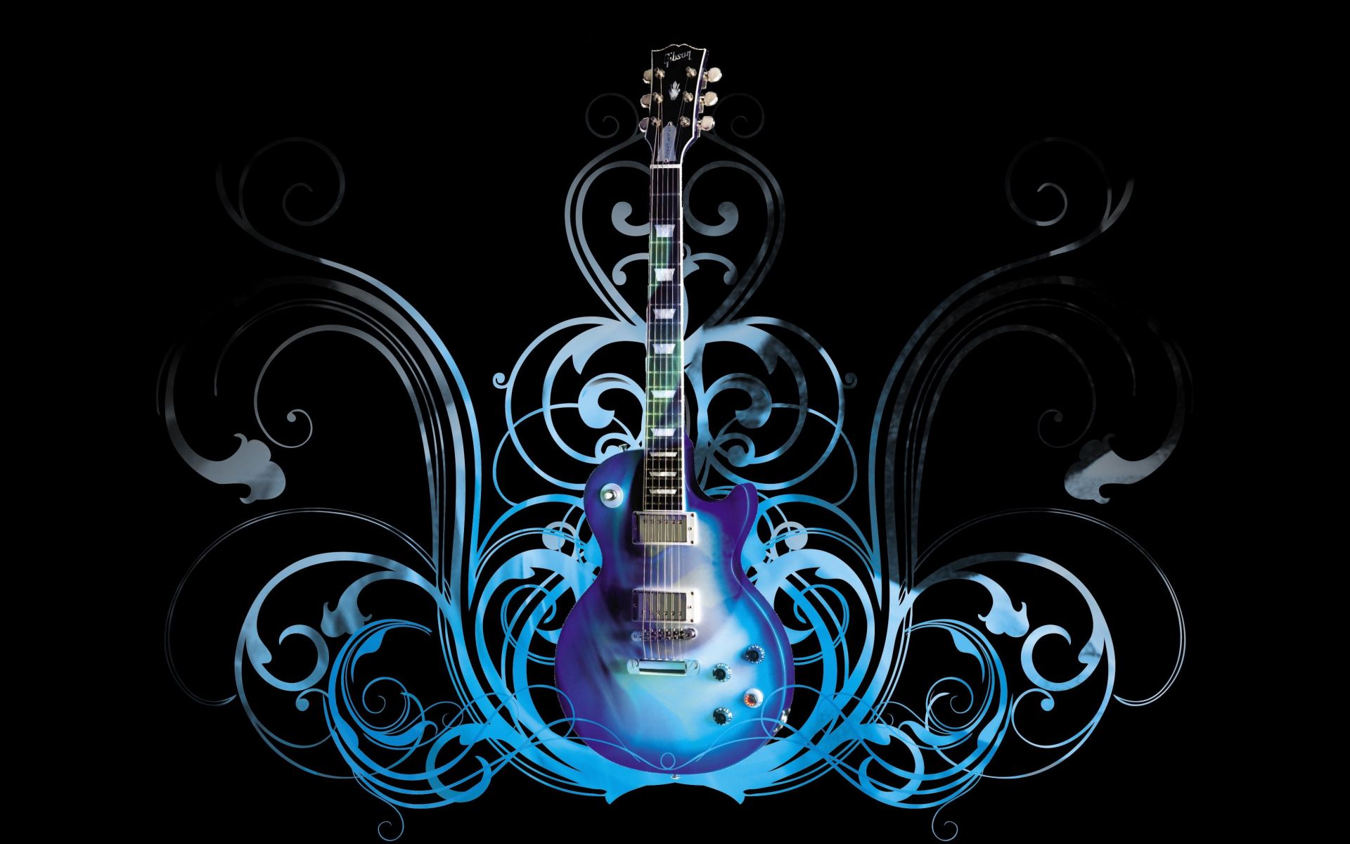 Guitar Abstract, Desktop Wallpaper