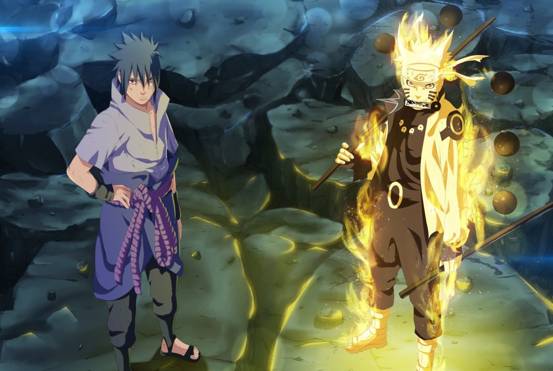 Naruto and Sasuke, Download Wallpaper