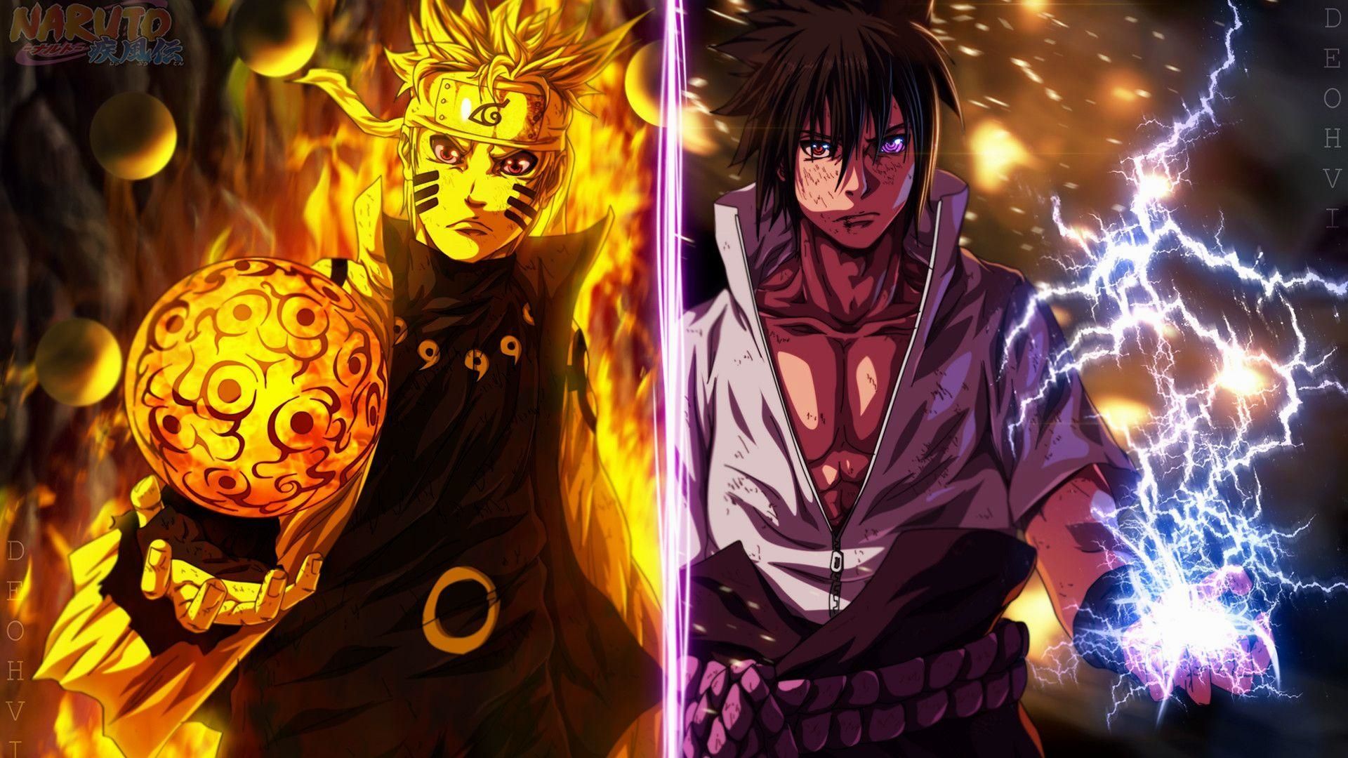 Naruto and Sasuke, Wallpaper and Background