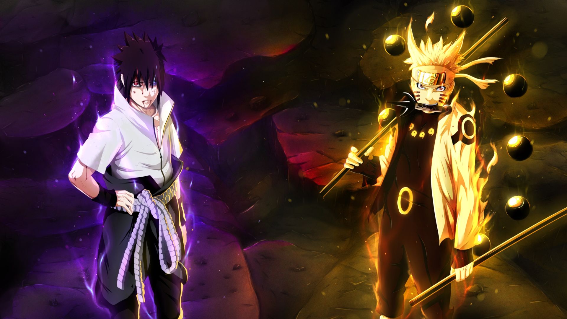 Naruto And Sasuke art, HD Wallpaper 1080