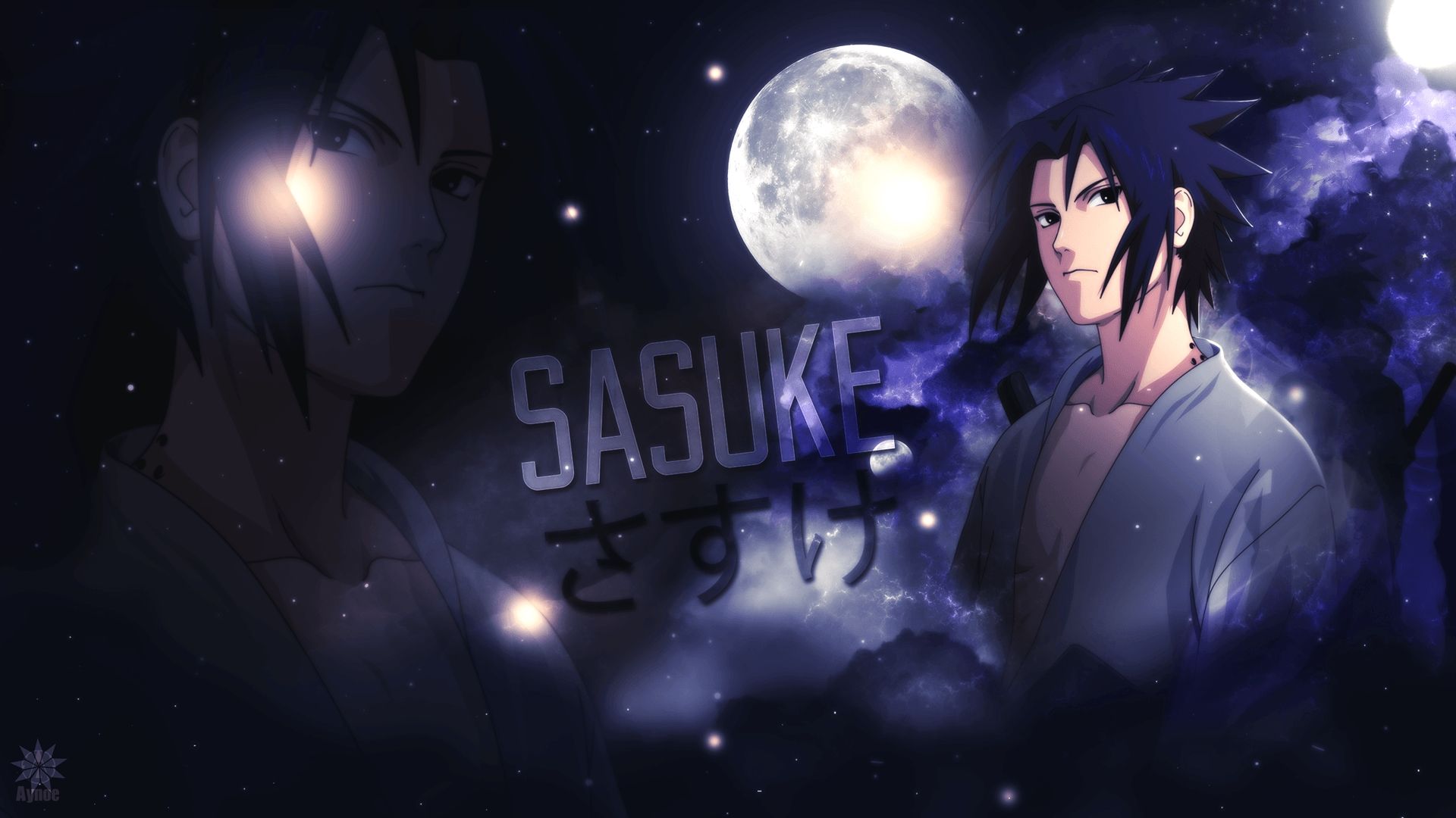 Naruto And Sasuke art, HD Wallpaper