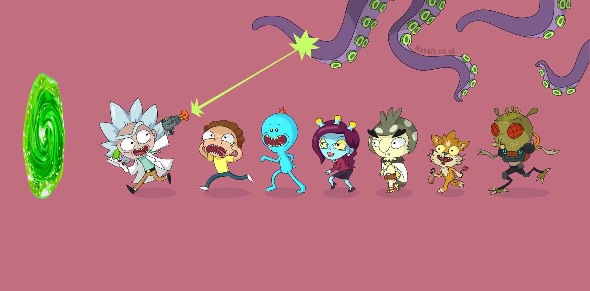 Rick and Morty laptop wallpaper
