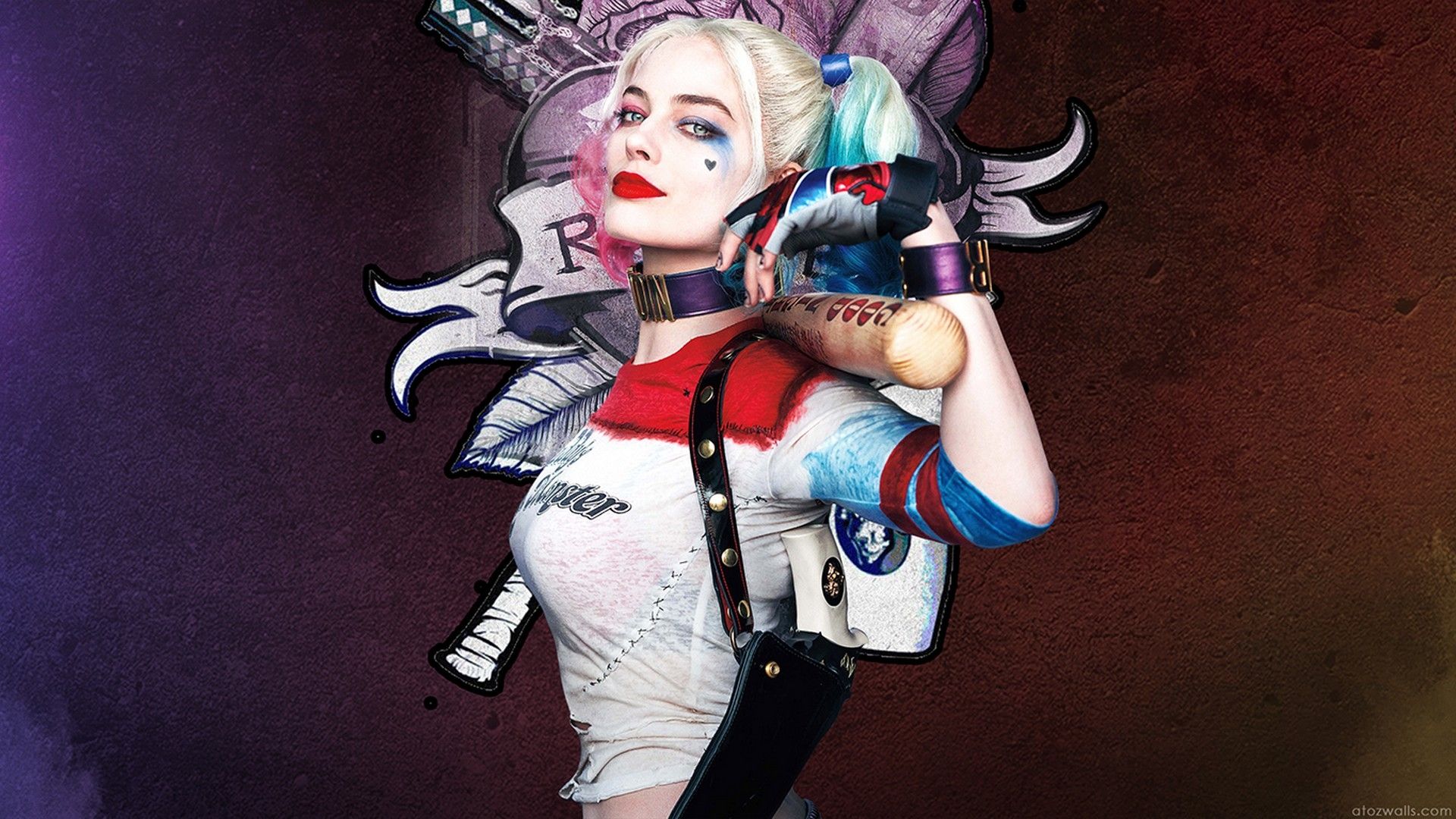 Suicide Squad Harley Quinn, Background Wallpaper HD