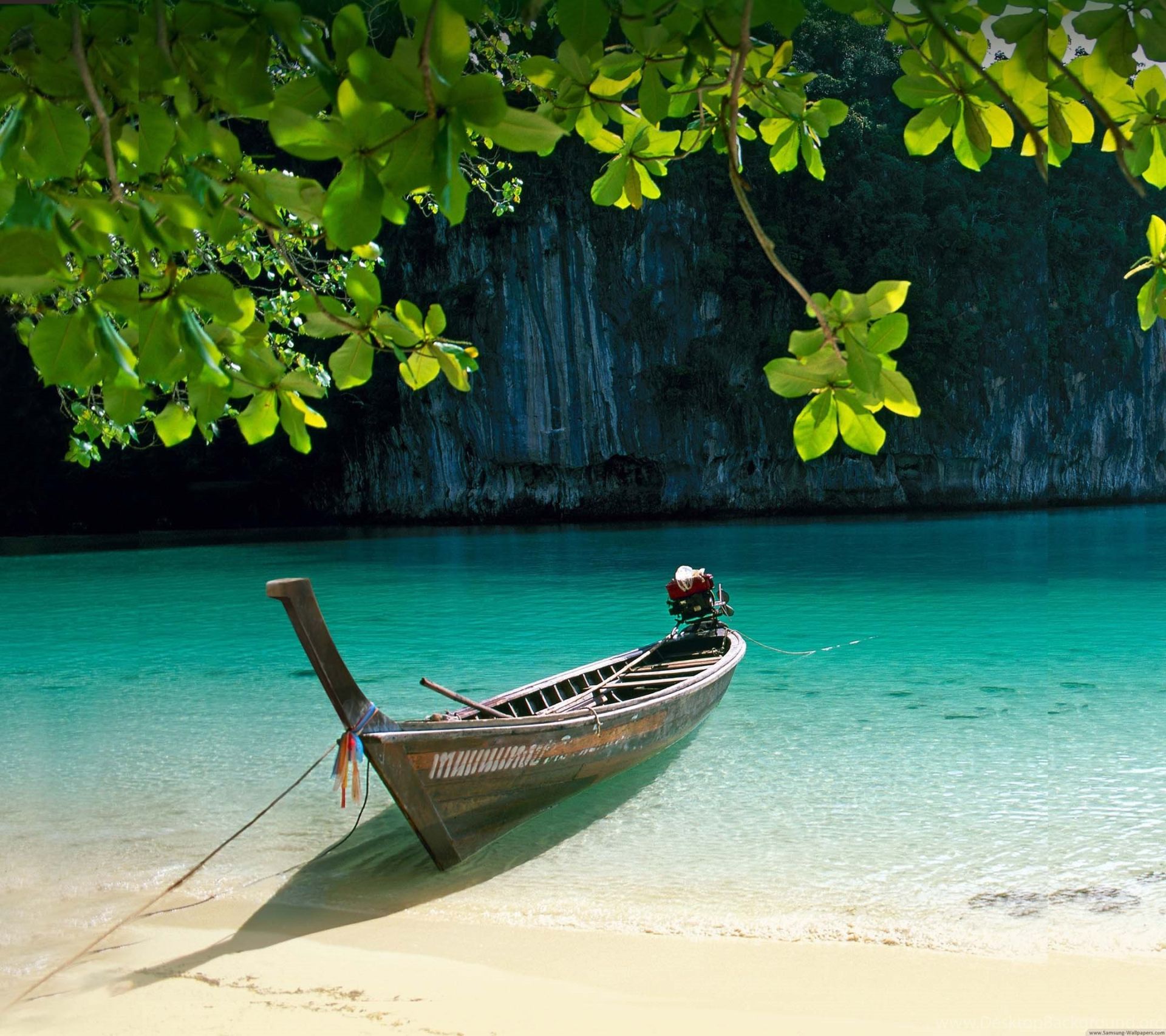 summer Tailand beach, boat