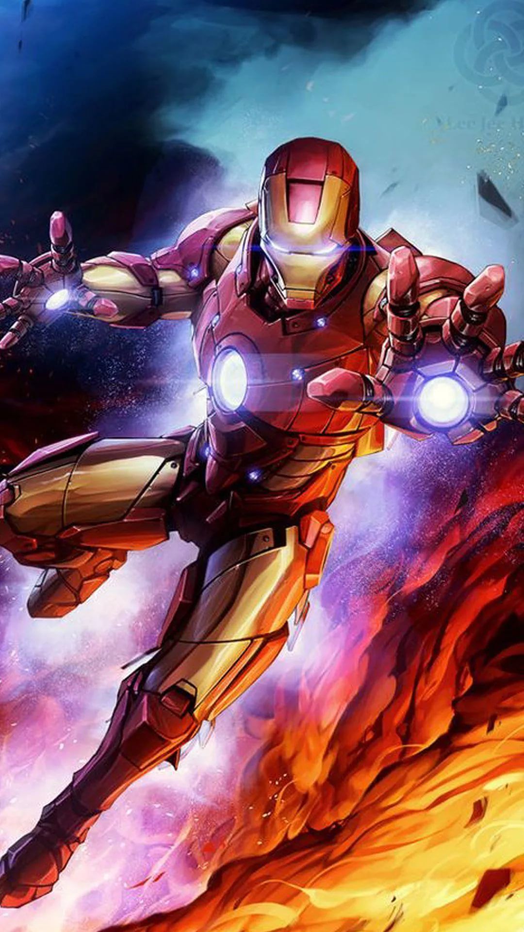 Iron Man D HD wallpaper for iPhone 6 1080p