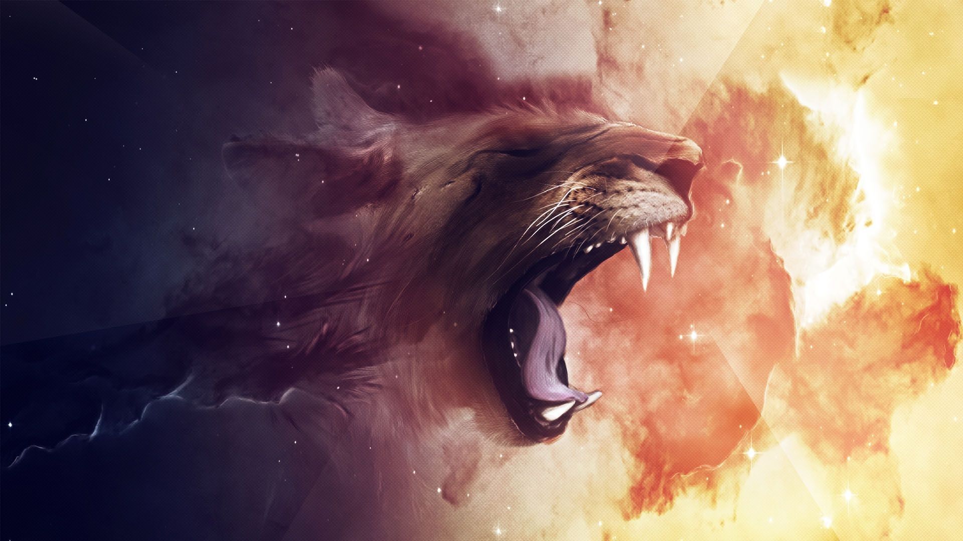 Lion Art Desktop Wallpaper