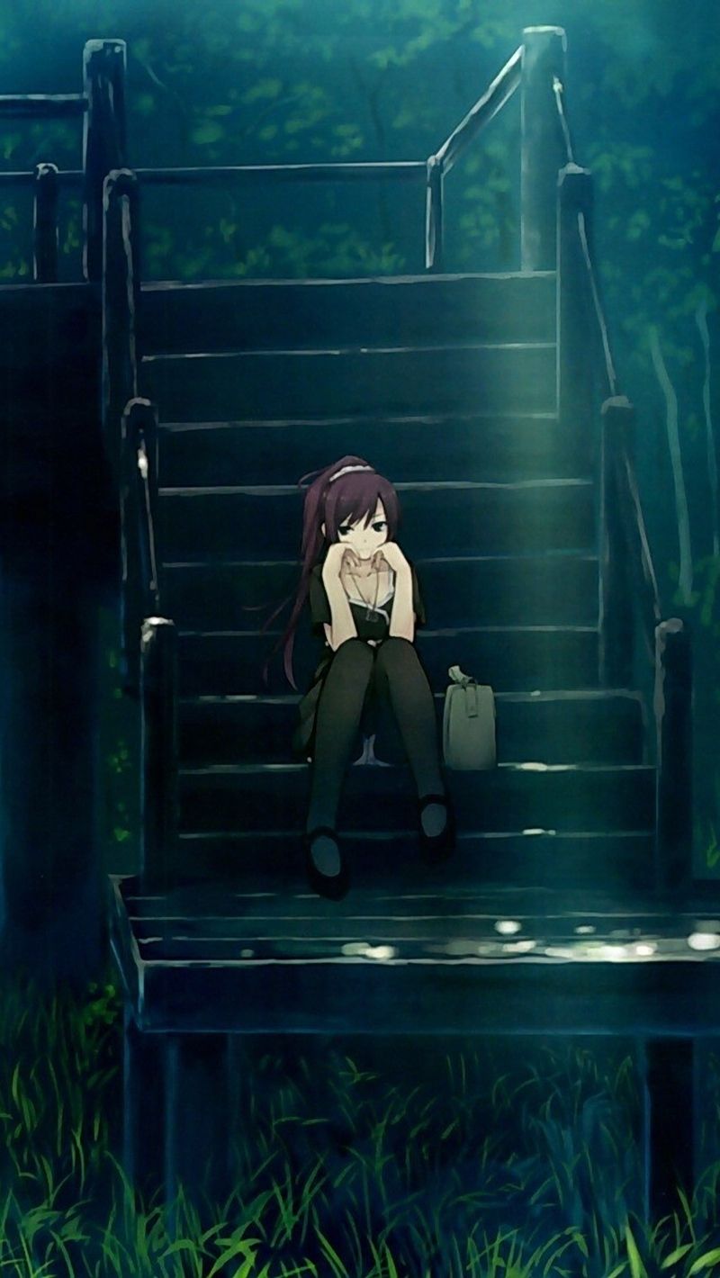 Sad Anime screen wallpaper