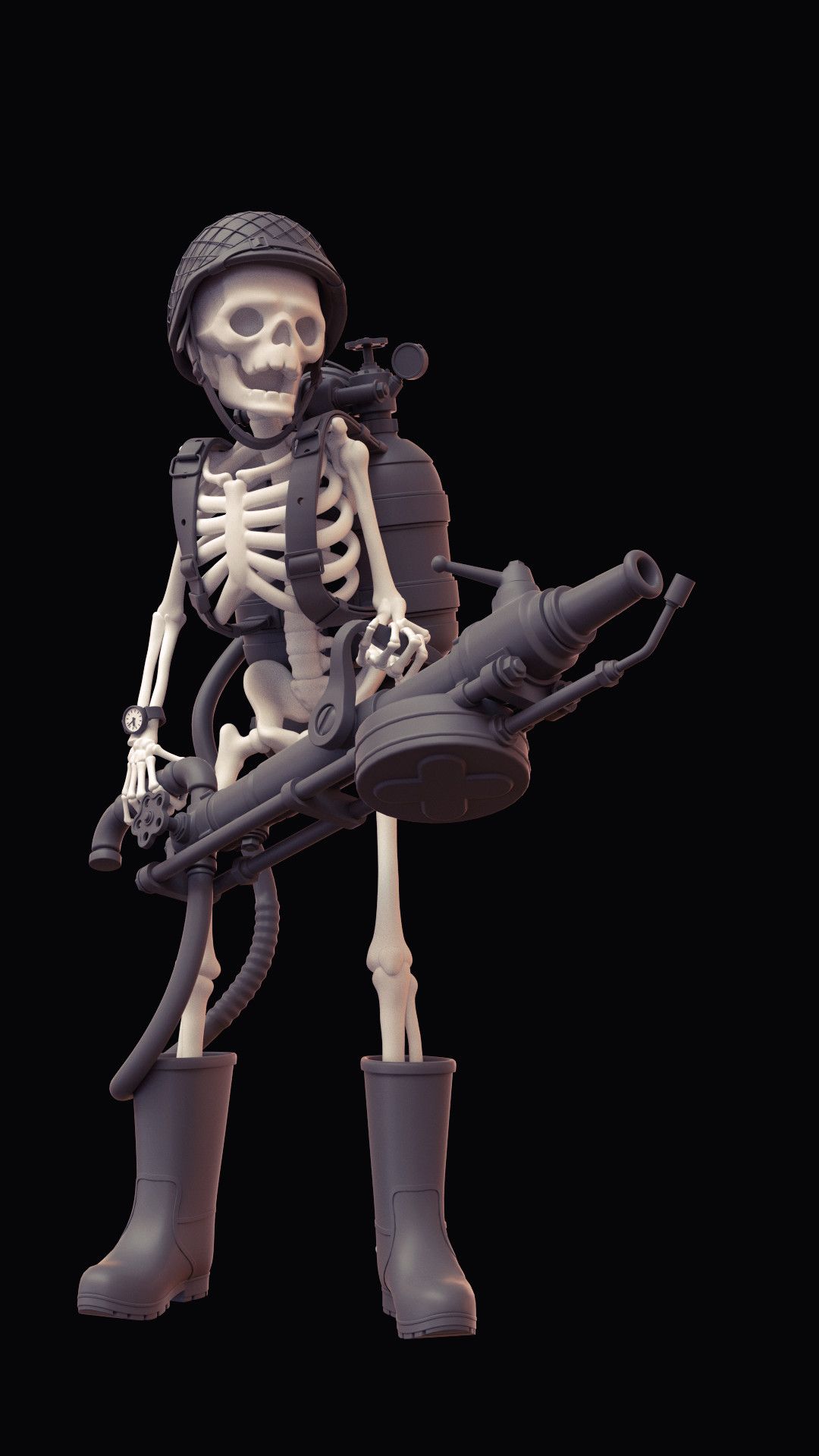 Skeleton wallpaper for Android
