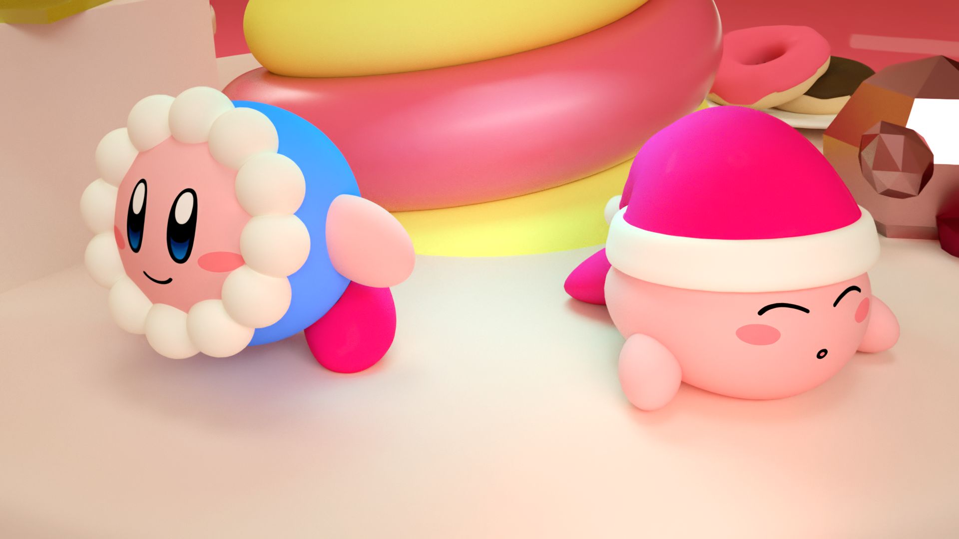 Kirby background wallpaper