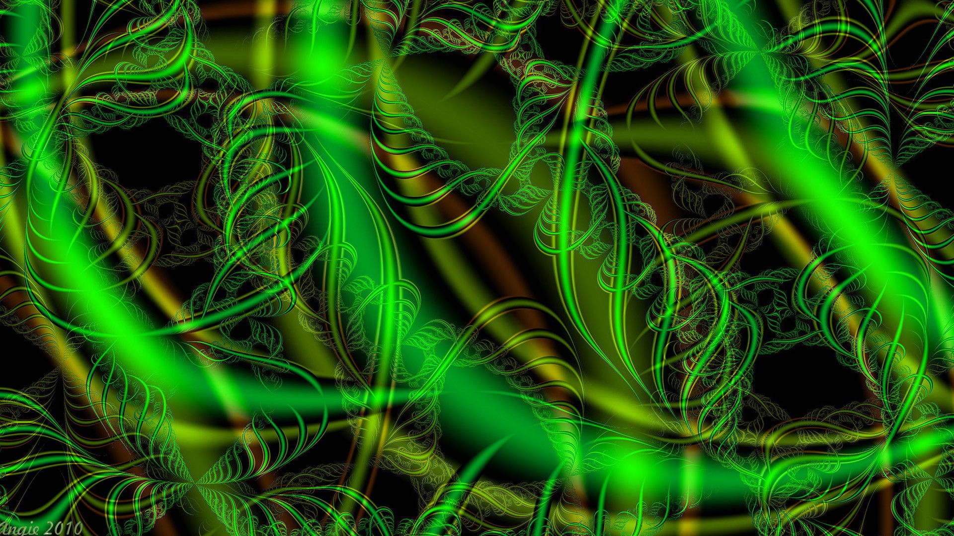Neon Green full hd 1080p wallpaper
