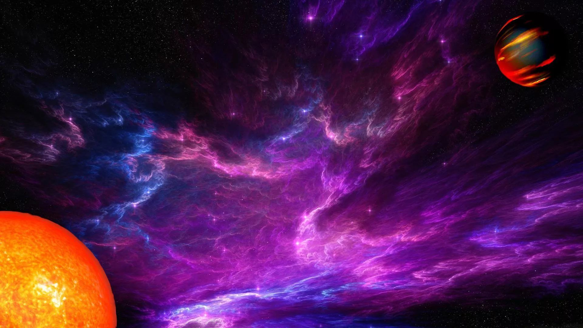 Pink Galaxy hd desktop wallpaper