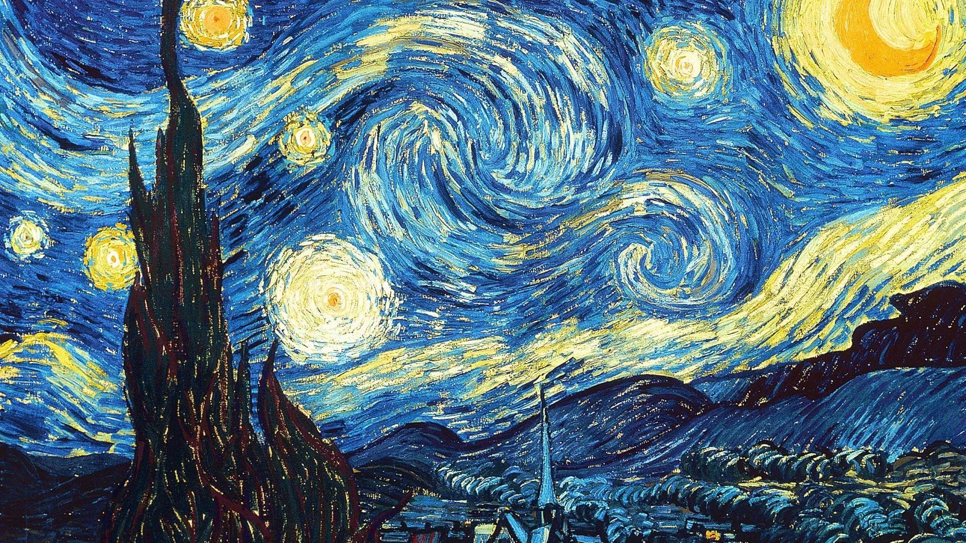 Starry Night Full HD Wallpaper