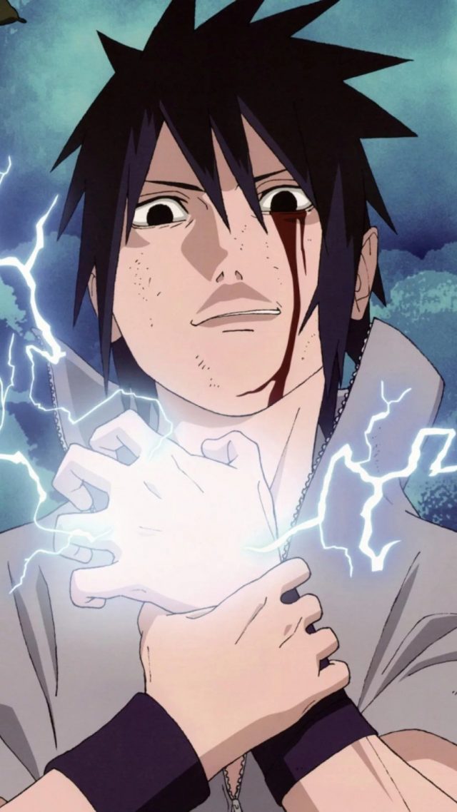 Sasuke Chidori wallpaper for iPhone