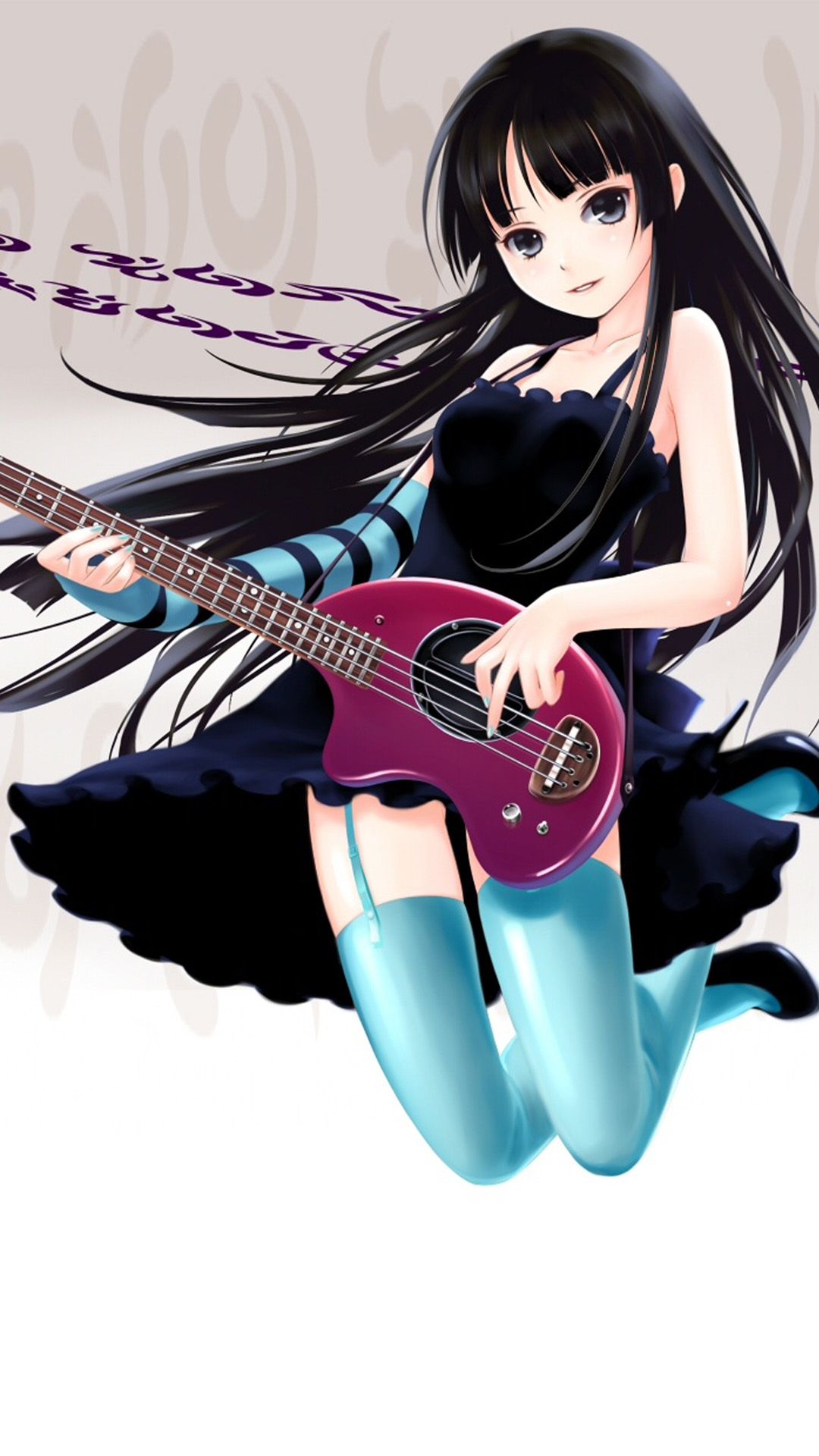 Guitar Anime Girl Galaxy S Wallpapers 