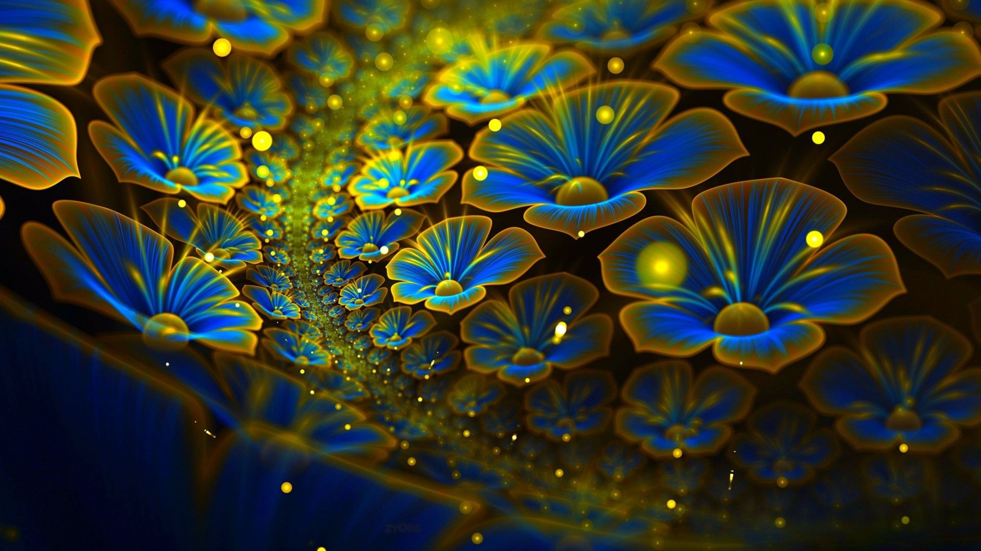 Neon Flowers Wallpaper, Beautiful Pictures On Your Desktop 