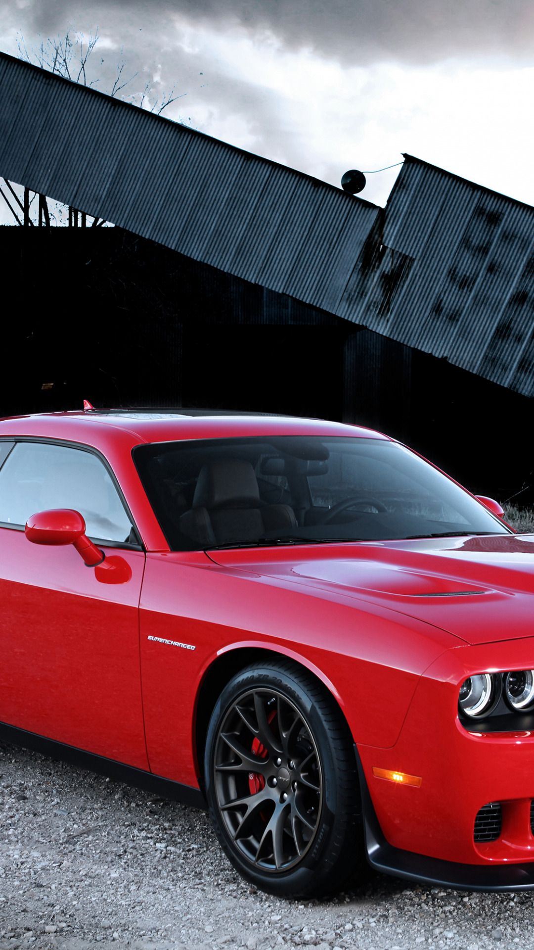 Dodge, Challenger, With, Hellcat, Srt, Supercharged, Engine