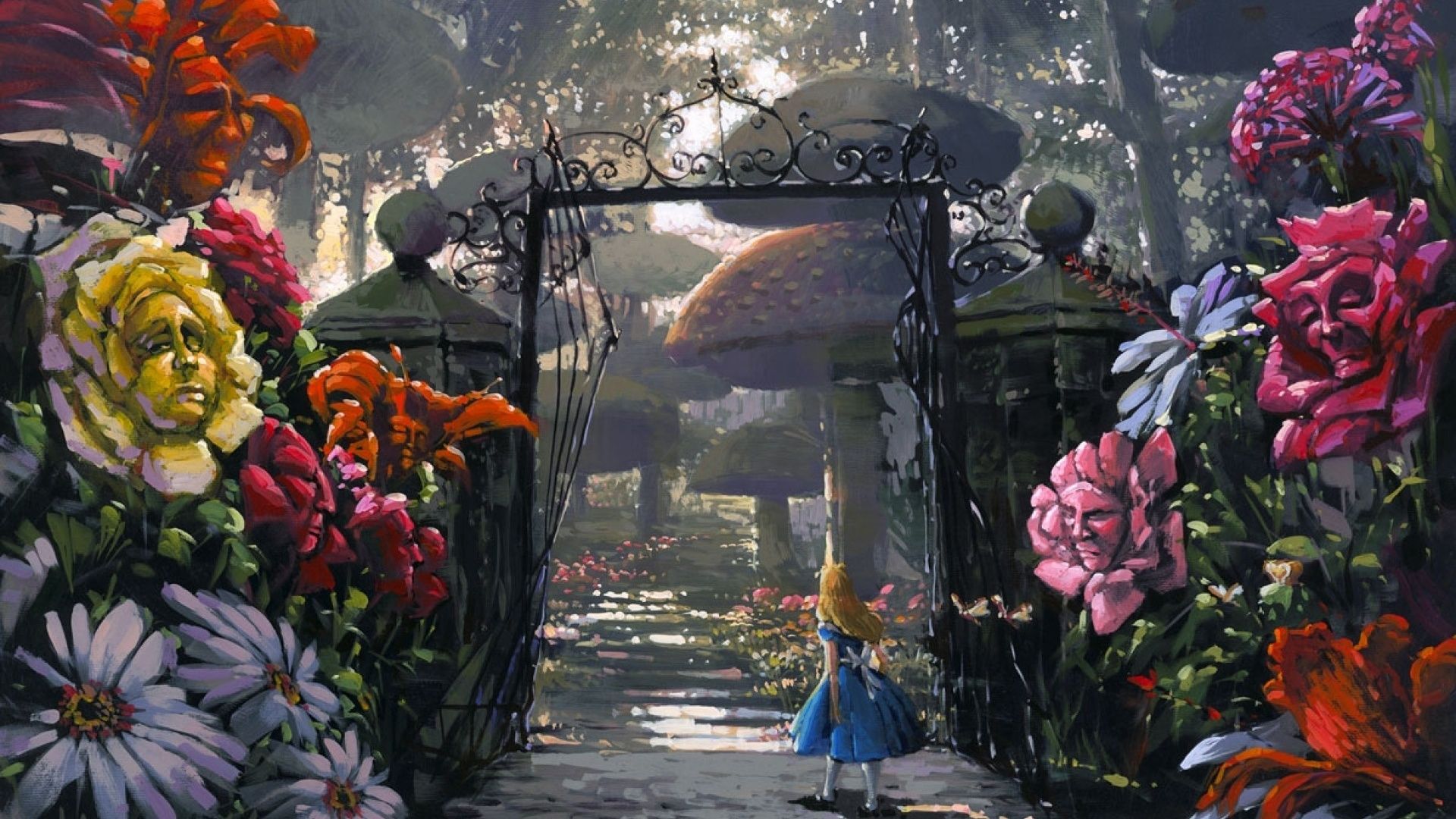 Alice In Wonderland Garden 