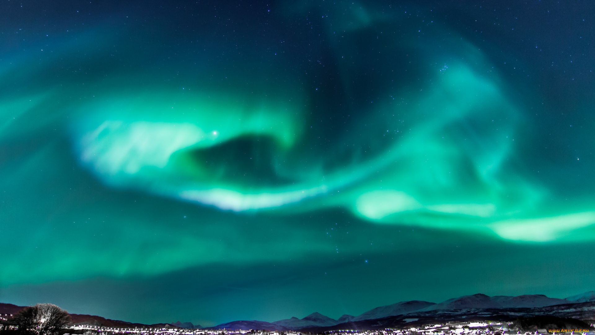 Northern Lights Aurora Borealis In Norway Photo
